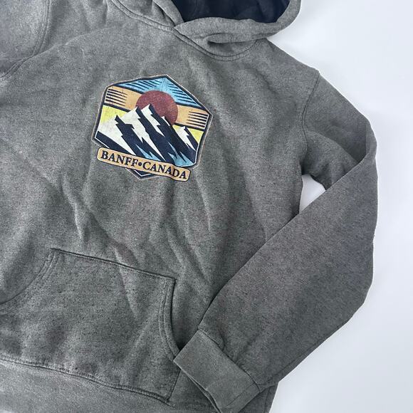 Lone Rock Clothing Banff Youth Hoodie - Gray, Large - Picture 2 of 3